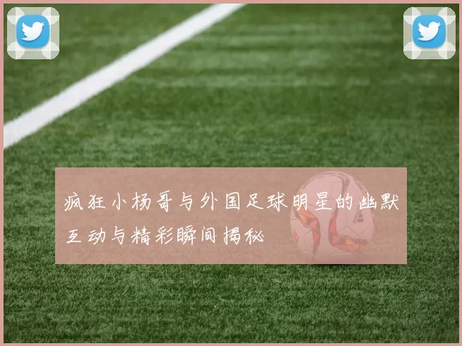 疯狂小杨哥与外国足球明星的幽默互动与精彩瞬间揭秘
